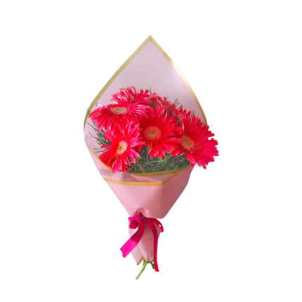 Pembe Gerbera Buketi – Enerjik, Neşeli ve Sıcacık Bir Hediye